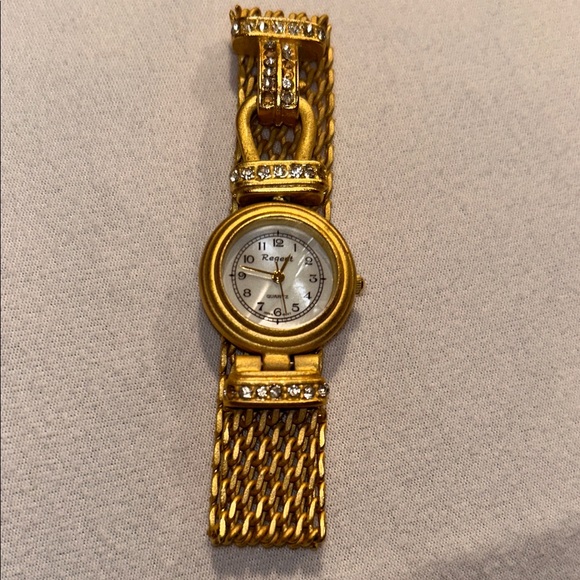 Regent Gold Women's Watch with Crystal Details - Picture 1 of 4